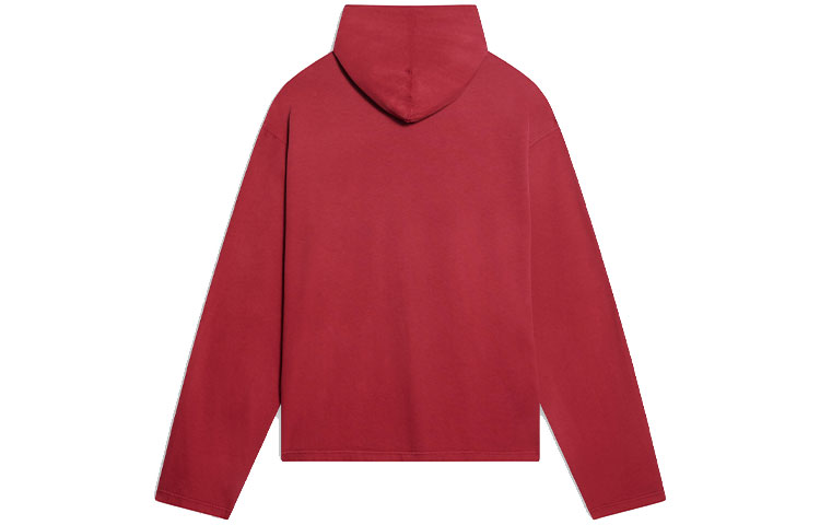 Balenciaga  Red Logo Print Hoodie Loose Fit Long Sleeve Sweatshirt. 674685TLV896163 圖 3