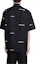 Shop Balenciaga Kemeja Hitam Lengan Pendek Logo Print Regular Fit. 681702TOL651070