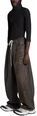 Balenciaga Celana Santai Fit Longgar Tali Pinggang Coklat Tua. 786646TBP475964 Shop Balenciaga Celana Santai Fit Longgar Tali Pinggang Coklat Tua. 786646TBP475964