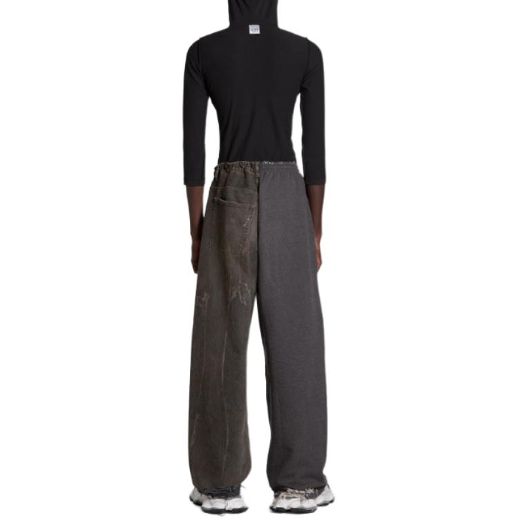 Purchase Balenciaga Celana Santai Fit Longgar Tali Pinggang Coklat Tua. 786646TBP475964