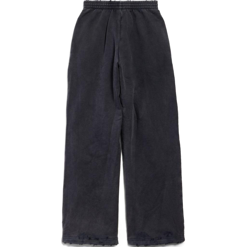 Lookbook 巴黎世家宽松版印花针织运动裤黑色 803266TRVA21576