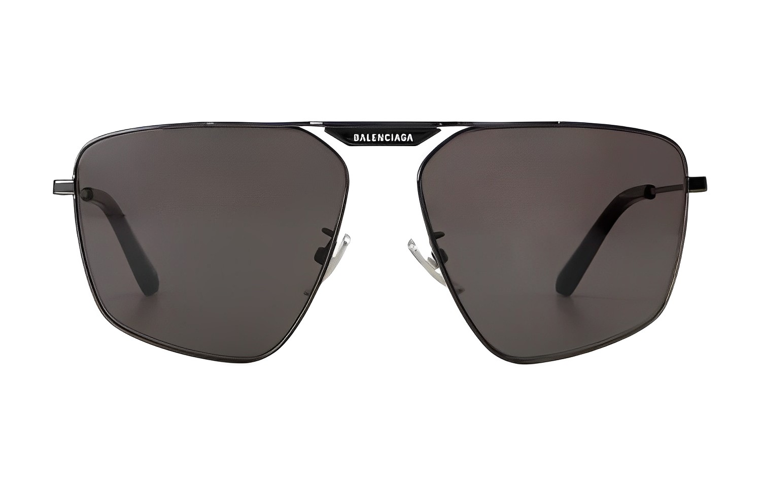 Balenciaga  Retro Fashion Black Alloy Irregular Sunglasses. 553680WHGP59086 圖 2