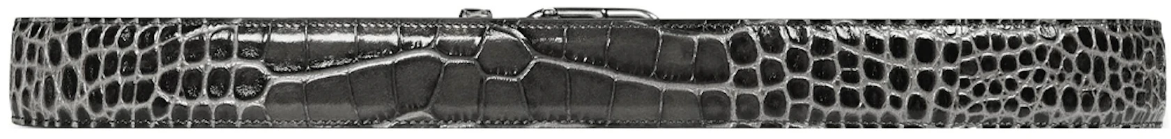 Lookbook Cinturón de Cuero Negro Balenciaga Simple, Ancho 3.5cm. 5946101LR0B1309