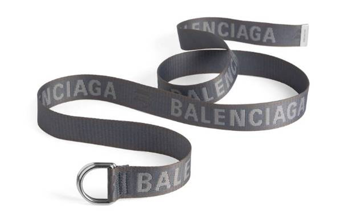 Balenciaga  Simple Polyester Belt Grey 3.5CM Wide. 703137210AA4761