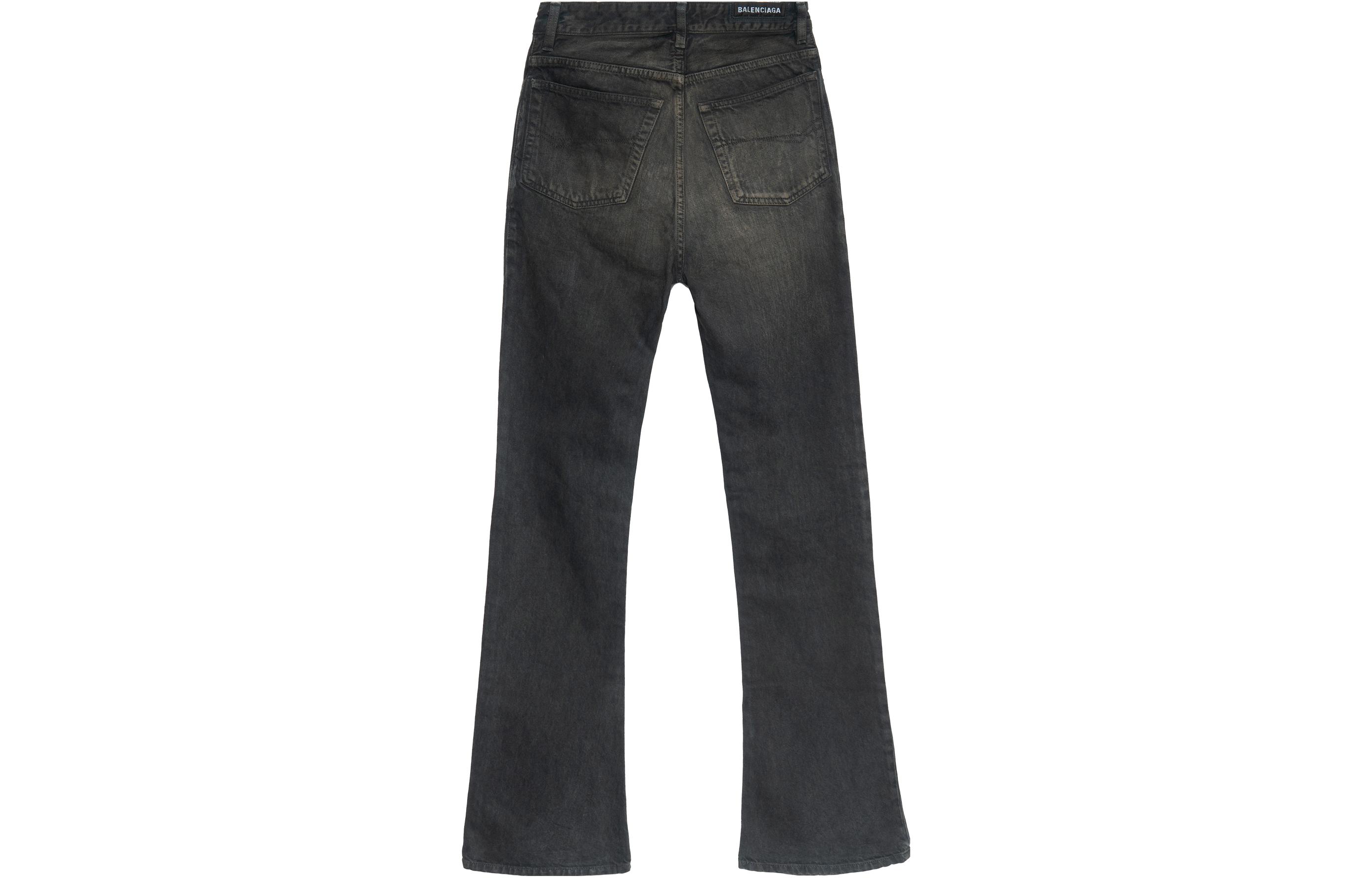 Balenciaga  Slim Fit Black Denim Zipper Jeans. 751089TOW532150 圖 3