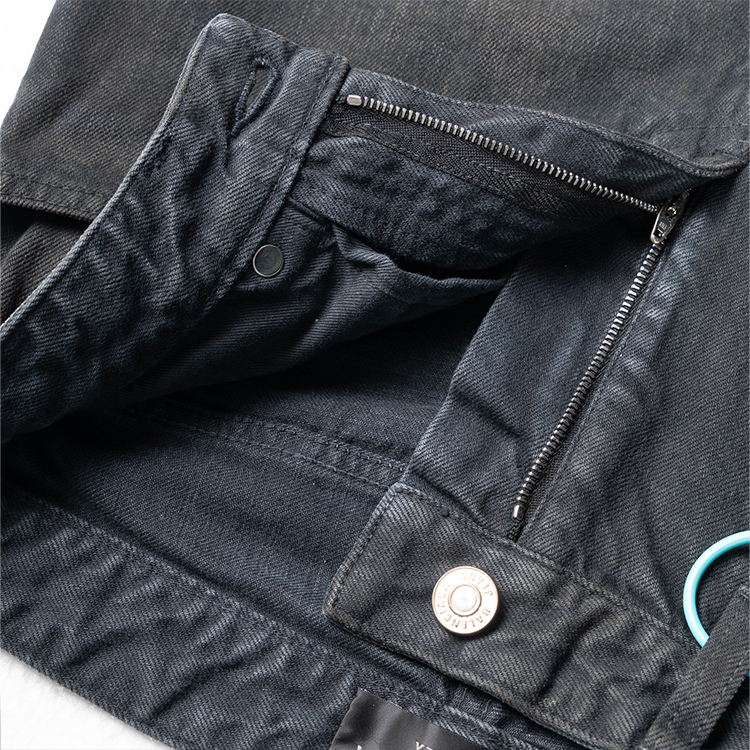 Balenciaga  Slim Fit Black Denim Zipper Jeans. 751089TOW532150 圖 6