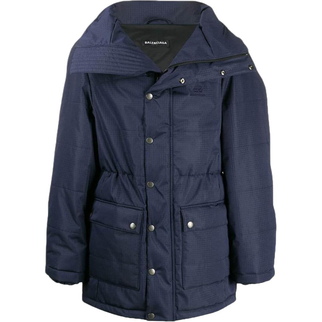 Balenciaga  Solid Color Hooded Jacket with Waist Pocket. 583954TFQ074163