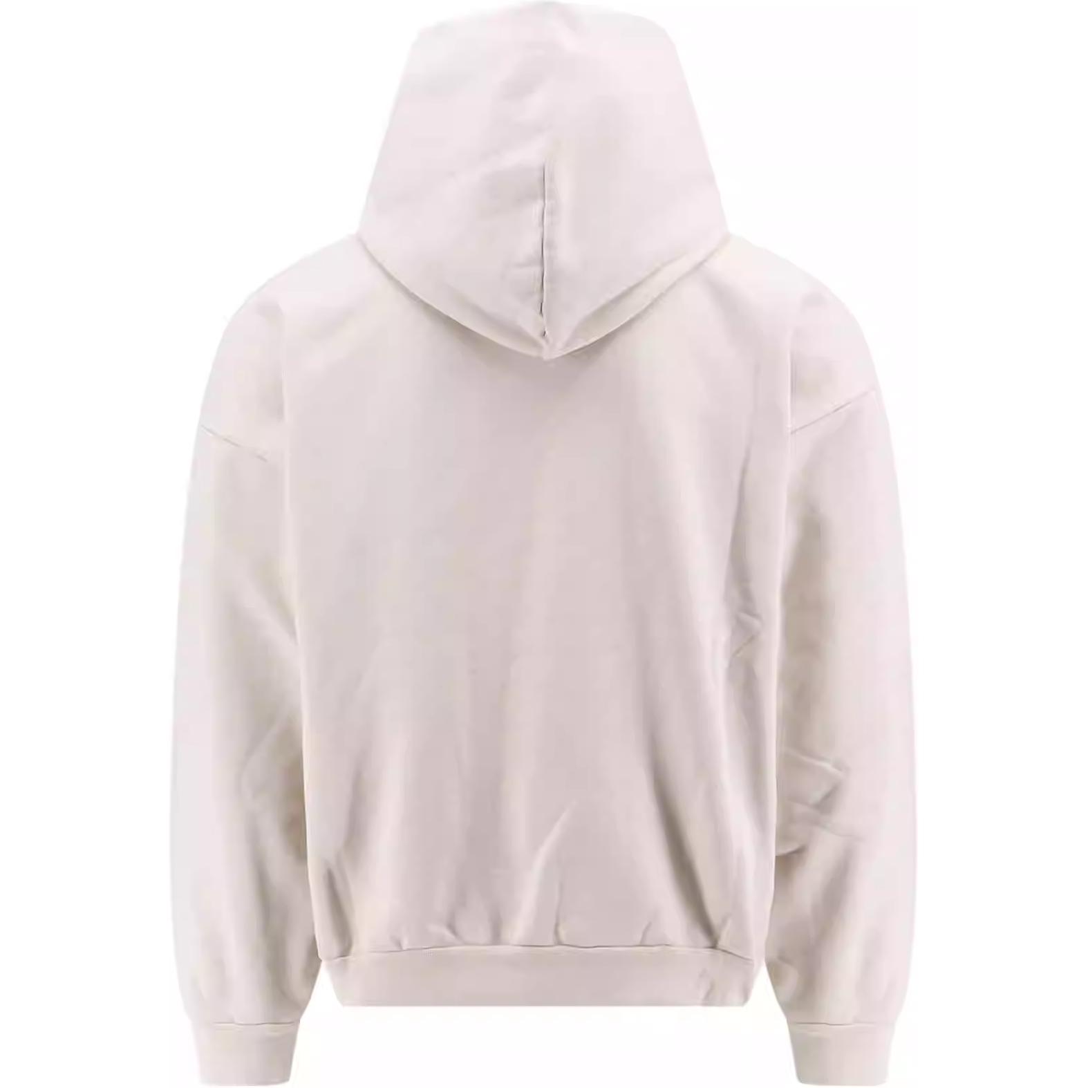 Balenciaga  Solid Color Hoodie Long Sleeve Sweatshirt White 767877TQVS99121 圖 3