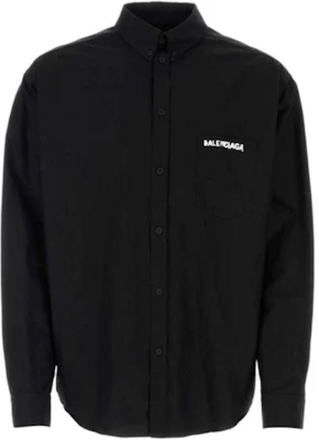 Balenciaga Kemeja Lengan Panjang Warna Solid dengan Kancing Depan. 751917TNM601000 Buy Balenciaga Kemeja Lengan Panjang Warna Solid dengan Kancing Depan. 751917TNM601000
