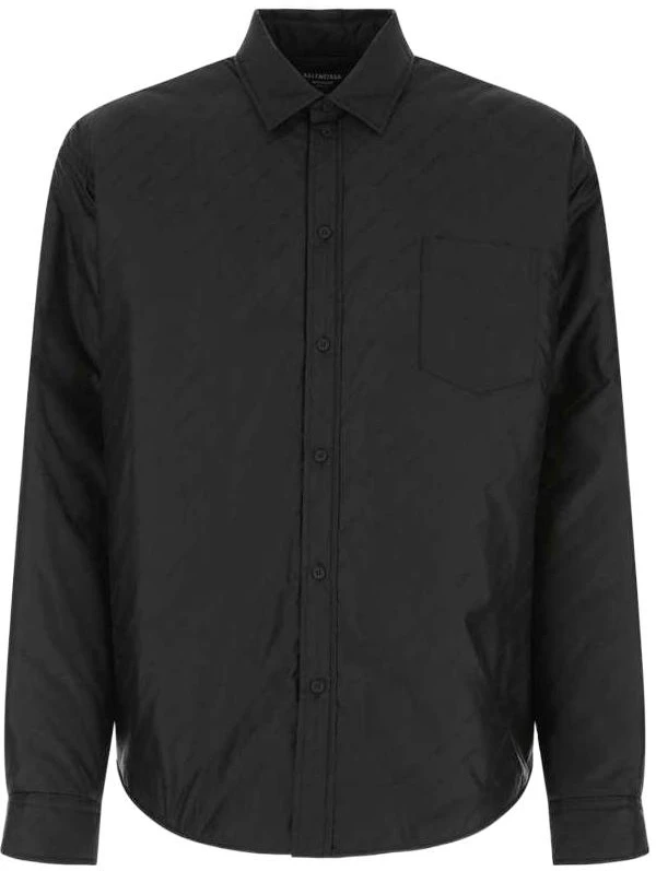balenciaga-solid-color-long-sleeve-shirt-black-681457-tko-401000