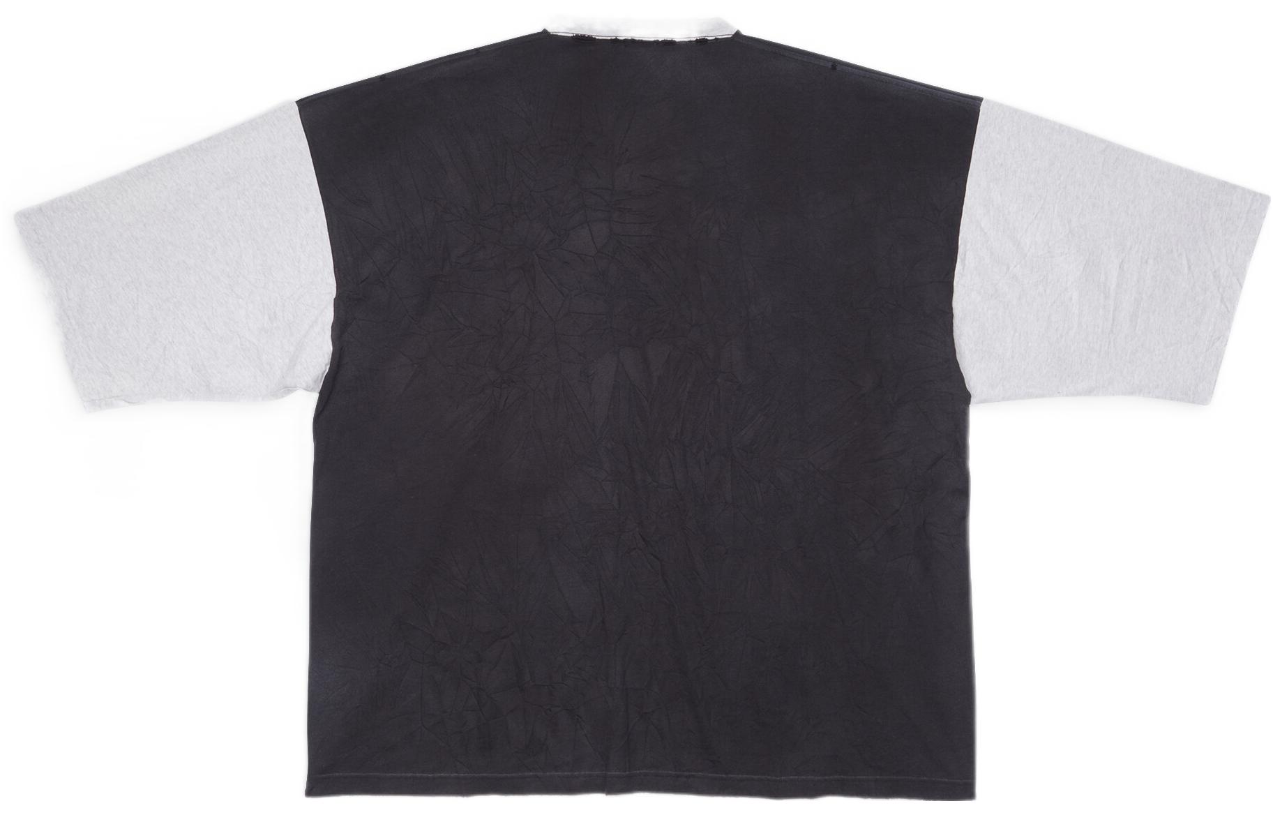 Balenciaga  Solid Color Wrinkled Cotton T-Shirt Grey. 699190TMVC81208 圖 3