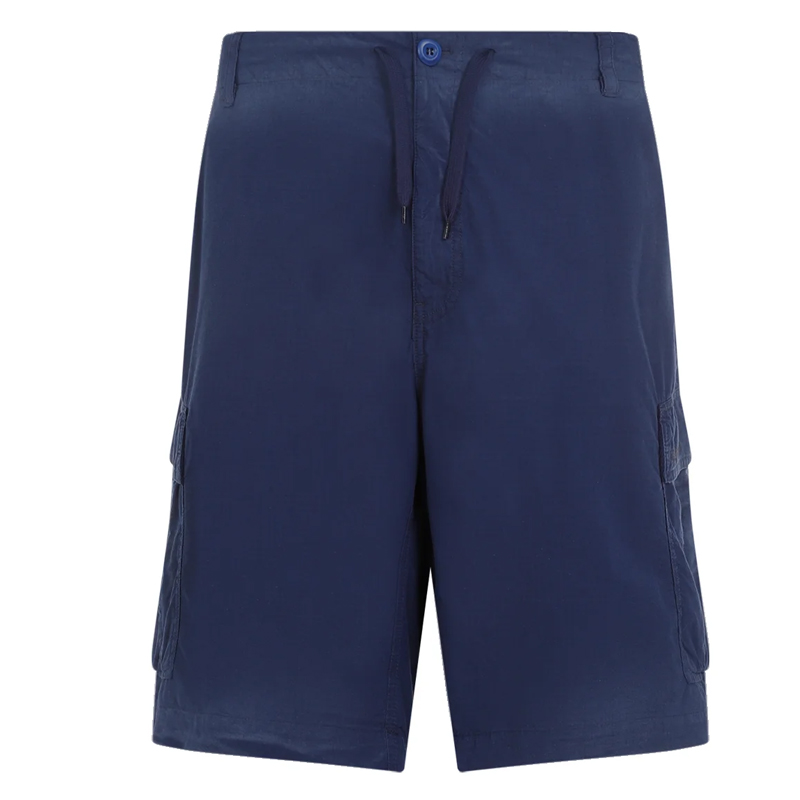 Balenciaga  Solid Color Zip Casual Shorts Regular Fit Dark Blue. 790988TQM104140