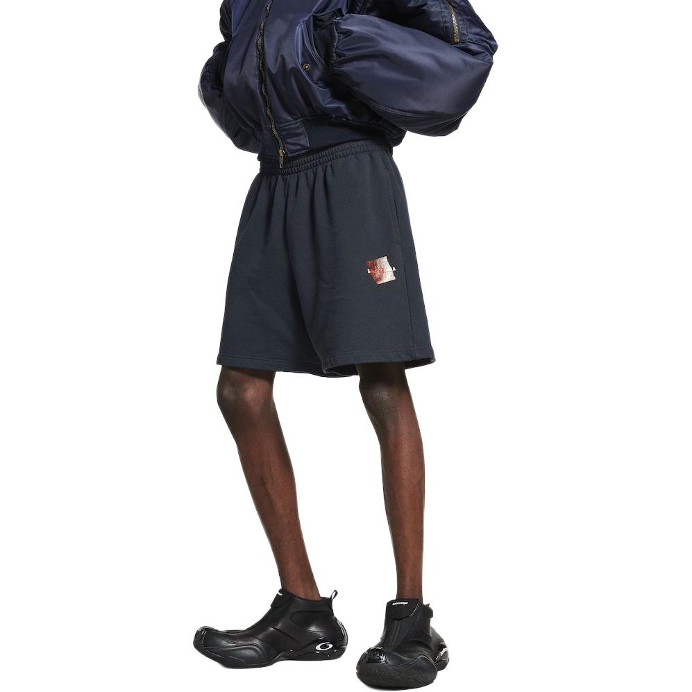 Sizing 巴黎世家 綠色松身款式彈性腰休閒短褲 826385TSVG18737