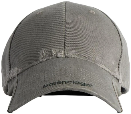 巴黎世家 深灰色純棉實心標誌棒球帽 794890410B2 Buy 巴黎世家 深灰色純棉實心標誌棒球帽 794890410B2