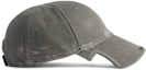 Shop 巴黎世家 深灰色純棉實心標誌棒球帽 794890410B2