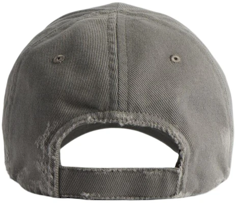 巴黎世家 深灰色純棉實心標誌棒球帽 794890410B2 Purchase 巴黎世家 深灰色純棉實心標誌棒球帽 794890410B2