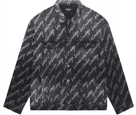 발렌시아가 SS22 올오버 로고 프린트 그레이 데님 재킷. 681690TMW211052 Order 발렌시아가 SS22 올오버 로고 프린트 그레이 데님 재킷. 681690TMW211052