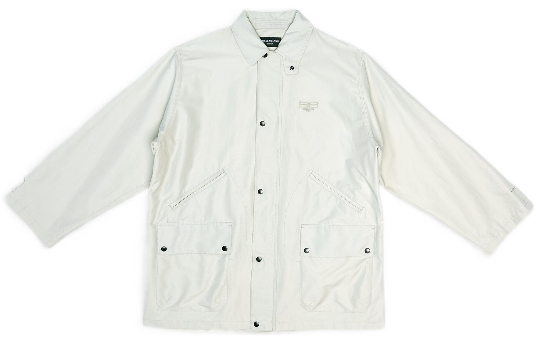 Order Balenciaga SS22 Jaket Parka Lengan Panjang Beige. 698868TMO179441