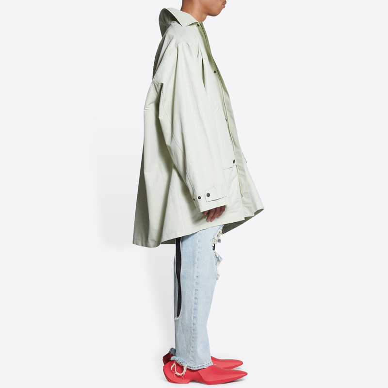 Details for Balenciaga SS22 Jaket Parka Lengan Panjang Beige. 698868TMO179441