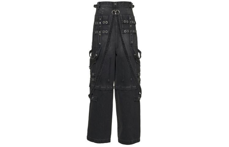 Order Balenciaga  SS22 Mid-Waist Black Zip Fly Denim Jeans. 681693TBP471055