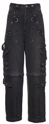 Balenciaga SS22 Mid-Waist Black Zip Fly Denim Jeans. 681693TBP471055 Lookbook Balenciaga SS22 Mid-Waist Black Zip Fly Denim Jeans. 681693TBP471055