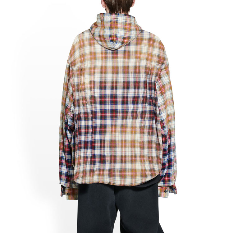 Purchase 巴黎世家 SS23 花卉印花格紋細節長袖襯衫 699223TMM059783