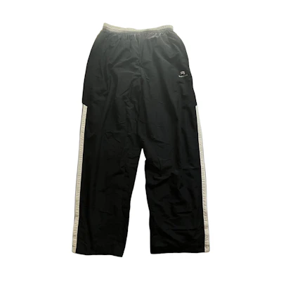 Balenciaga Striped Colorblock Relaxed Straight Pants Black 681365TKO481000