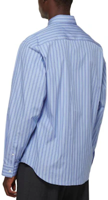 Balenciaga Striped Logo Button-Up Long Sleeve Shirt Light Blue Relaxed Fit 642262TIMO14841 Purchase Balenciaga Striped Logo Button-Up Long Sleeve Shirt Light Blue Relaxed Fit 642262TIMO14841