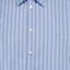 Cheap Balenciaga Striped Logo Button-Up Long Sleeve Shirt Light Blue Relaxed Fit 642262TIMO14841