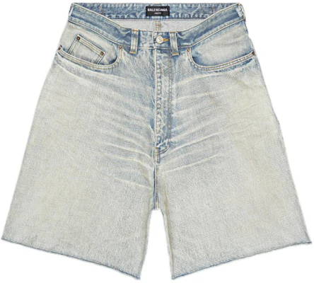 巴黎世家复古宽松牛仔短裤蓝色 697835TJW798469 Order 巴黎世家复古宽松牛仔短裤蓝色 697835TJW798469