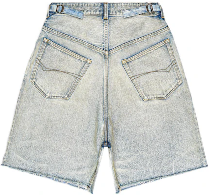 巴黎世家复古宽松牛仔短裤蓝色 697835TJW798469 Lookbook 巴黎世家复古宽松牛仔短裤蓝色 697835TJW798469