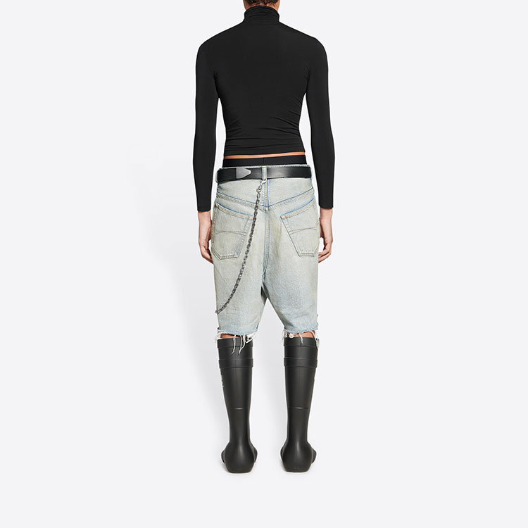 Purchase 巴黎世家复古宽松牛仔短裤蓝色 697835TJW798469