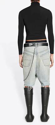 巴黎世家复古宽松牛仔短裤蓝色 697835TJW798469 Purchase 巴黎世家复古宽松牛仔短裤蓝色 697835TJW798469