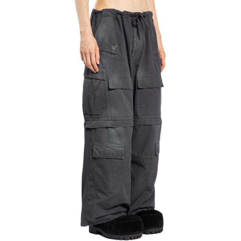 Balenciaga  Washed Distressed Loose Fit Elastic Waist Jeans Grey. 790982TKP27-1485 圖 4