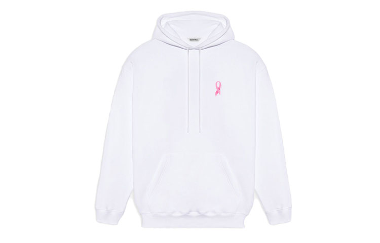Balenciaga "We Are Pink" Fleece Hoodie Unisex White 578135TJVH49040