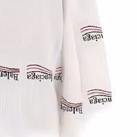 Details for Balenciaga 白色高領寬鬆針織毛衣 7678194D8B29000