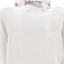 Sizing Balenciaga White High-Neck Loose-Fit Knit Sweater 7678194D8B29000