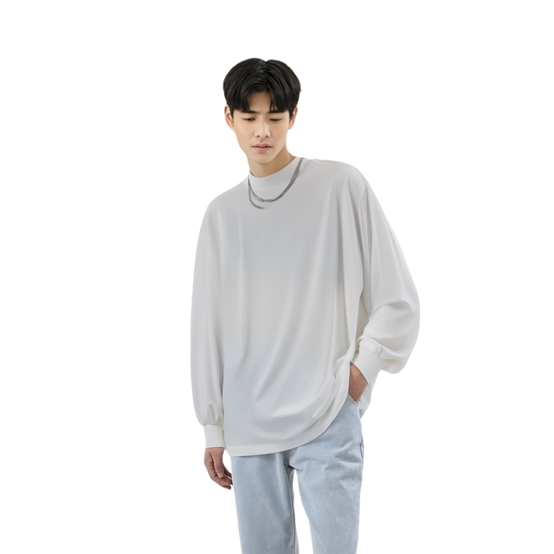 Balenciaga  White Letter Print Long Sleeve Loose Fit Crewneck T-Shirt 772208TPVU49601 圖 4