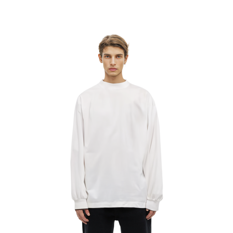 Balenciaga  White Letter Print Long Sleeve Loose Fit Crewneck T-Shirt 772208TPVU49601 圖 5