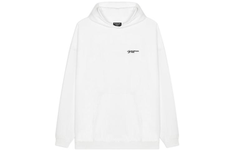 Balenciaga  White Logo Embroidered Oversized Hoodie. 620973TKV879040 圖 2