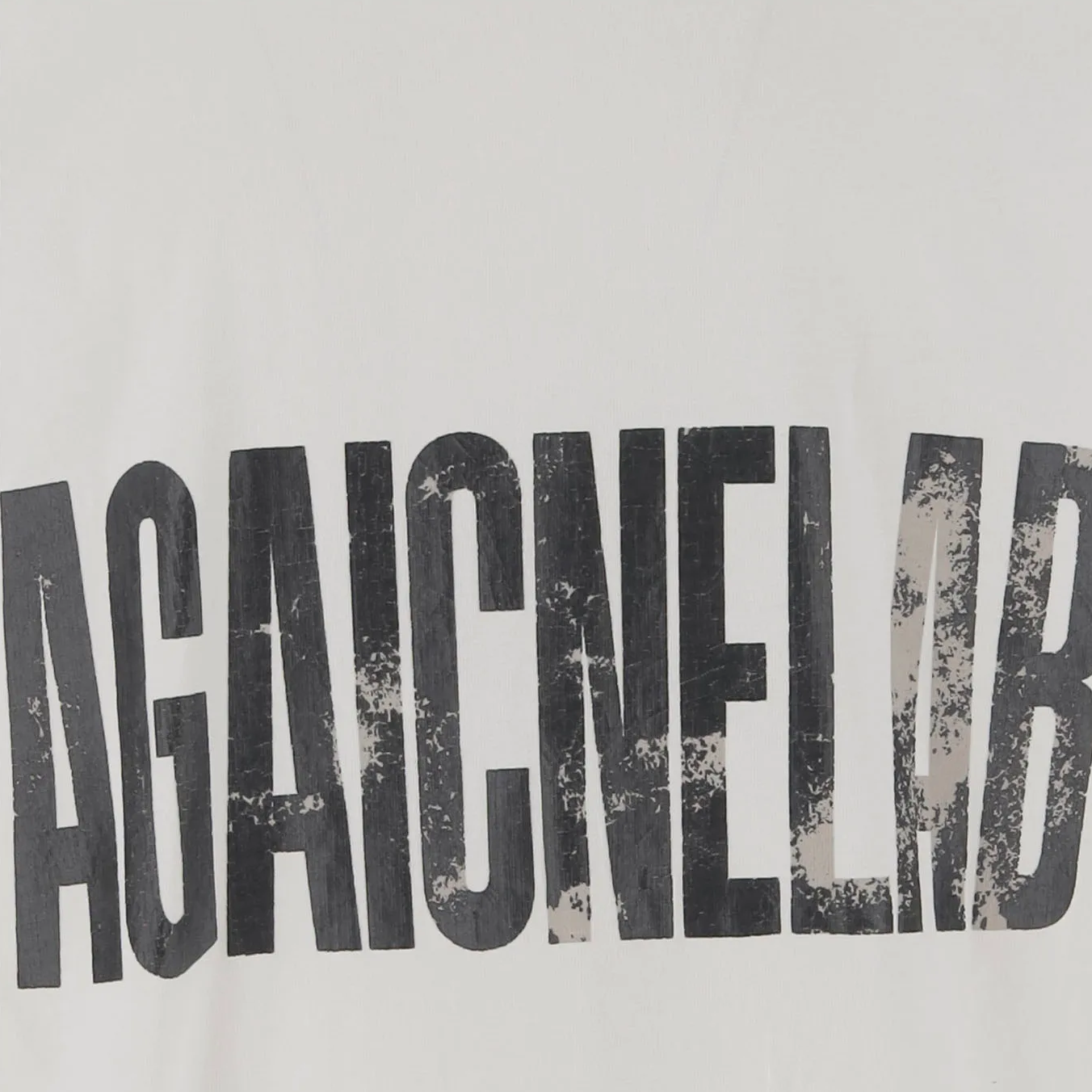 Balenciaga  White Logo Print Crew Neck Short Sleeve Regular Fit T-Shirt 787349TRVA19081 圖 5