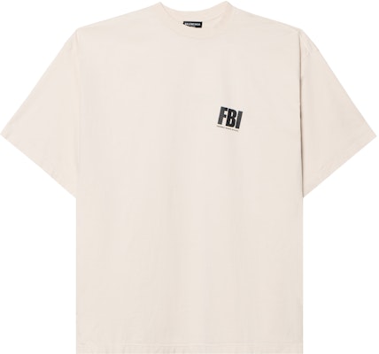 Balenciaga White Logo Print Crewneck T-Shirt Regular Fit. 681314TLVG99054 Buy Balenciaga White Logo Print Crewneck T-Shirt Regular Fit. 681314TLVG99054