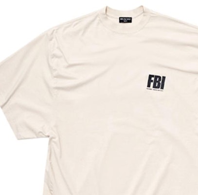 Balenciaga White Logo Print Crewneck T-Shirt Regular Fit. 681314TLVG99054 Shop Balenciaga White Logo Print Crewneck T-Shirt Regular Fit. 681314TLVG99054