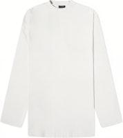 Balenciaga White Long Sleeve Crewneck Casual Print T-Shirt. 681046TOVJ69067 Balenciaga White Long Sleeve Crewneck Casual Print T-Shirt. 681046TOVJ69067