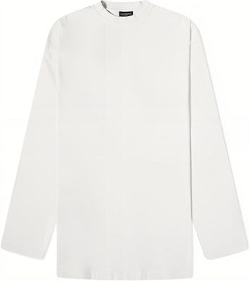 Balenciaga Camiseta Blanca Manga Larga Cuello Redondo Casual Estampada. 681046TOVJ69067 Buy Balenciaga Camiseta Blanca Manga Larga Cuello Redondo Casual Estampada. 681046TOVJ69067