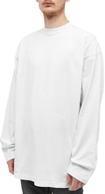Balenciaga Camiseta Blanca Manga Larga Cuello Redondo Casual Estampada. 681046TOVJ69067 Lookbook Balenciaga Camiseta Blanca Manga Larga Cuello Redondo Casual Estampada. 681046TOVJ69067