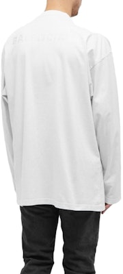 Balenciaga Camiseta Blanca Manga Larga Cuello Redondo Casual Estampada. 681046TOVJ69067 Shop Balenciaga Camiseta Blanca Manga Larga Cuello Redondo Casual Estampada. 681046TOVJ69067