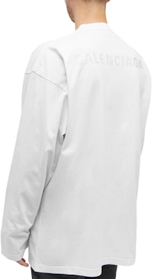 Balenciaga Camiseta Blanca Manga Larga Cuello Redondo Casual Estampada. 681046TOVJ69067 Purchase Balenciaga Camiseta Blanca Manga Larga Cuello Redondo Casual Estampada. 681046TOVJ69067