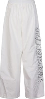 Balenciaga White Loose-Fit Alphabet Print Wide-Leg Casual Pants. 768829TNO799000 Balenciaga White Loose-Fit Alphabet Print Wide-Leg Casual Pants. 768829TNO799000