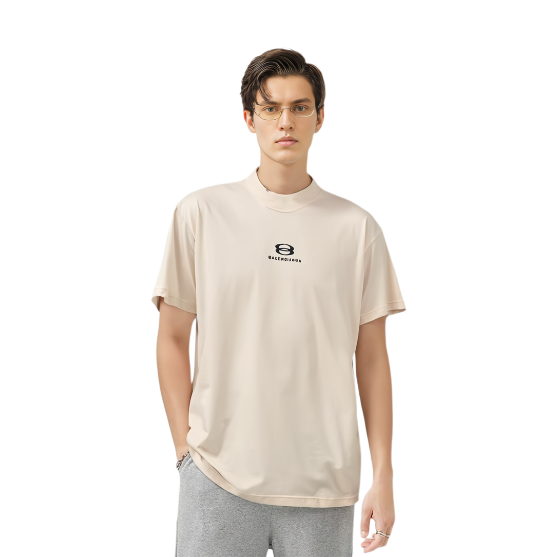 Purchase Balenciaga 白色寬鬆版圓領T恤 字母印花設計 767848TPVG99711